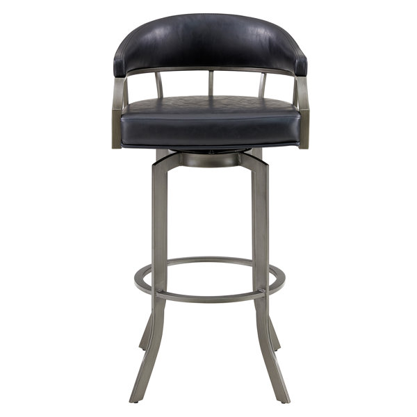 Brayden Studio® Quarryville Swivel Faux Leather Bar & Counter Stool